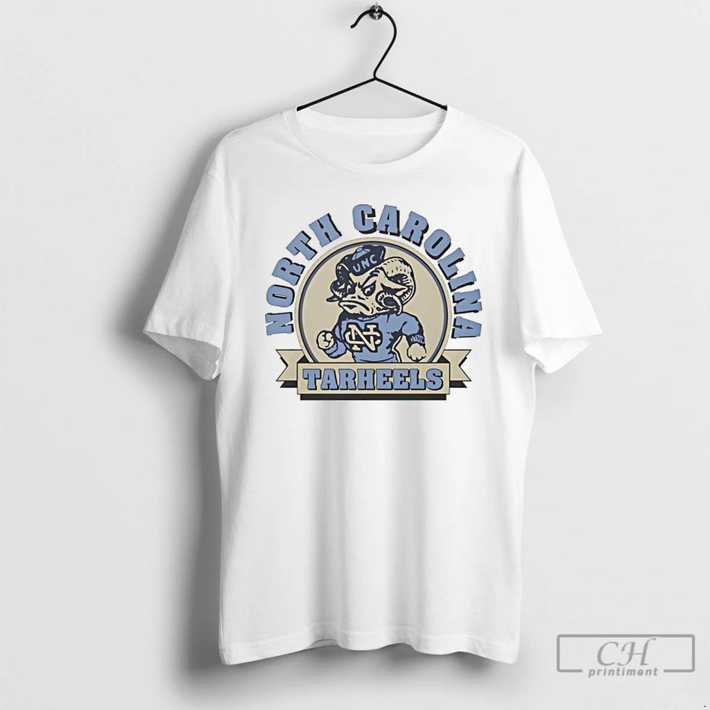 Premium North Carolina Tar Heels Football Mascot Logo T Shirts