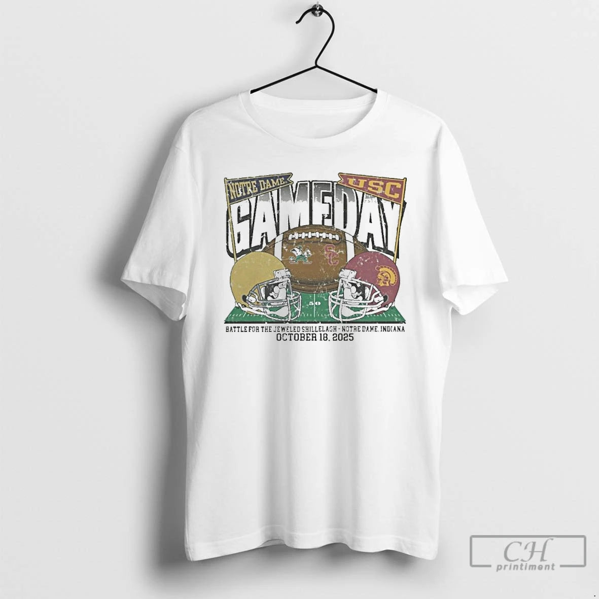 Premium Notre Dame Fighting Irish Vs Usc Trojans 2025 Gameday Football T Shirts