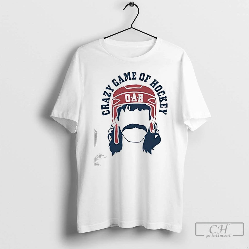 Premium O A R Crazy Game Of Hockey T Shirts