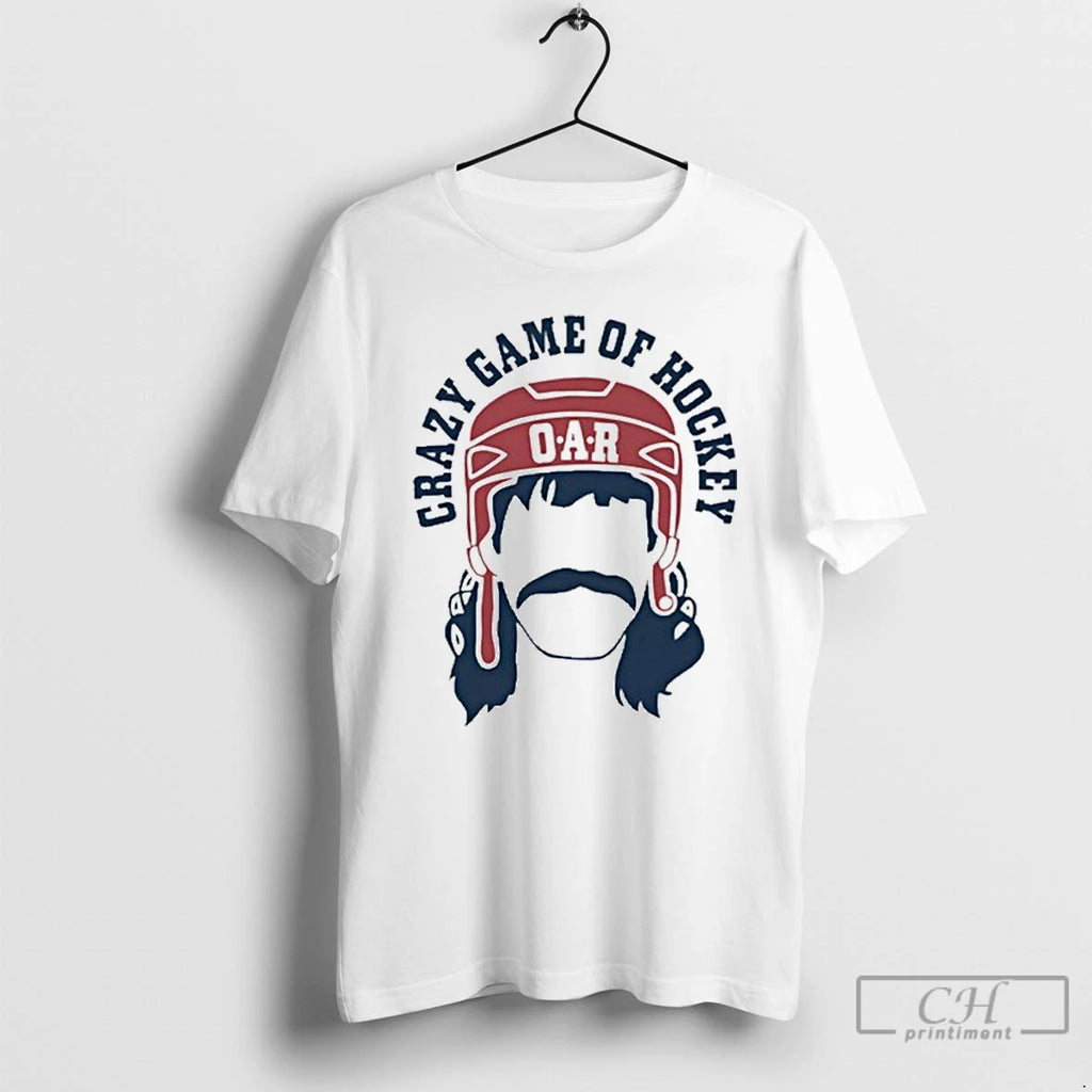 Premium Oar Crazy Game Of Hockey T Shirts