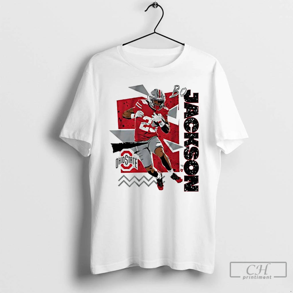 Premium Ohio State Football Bo Jackson 90s Style T Shirts