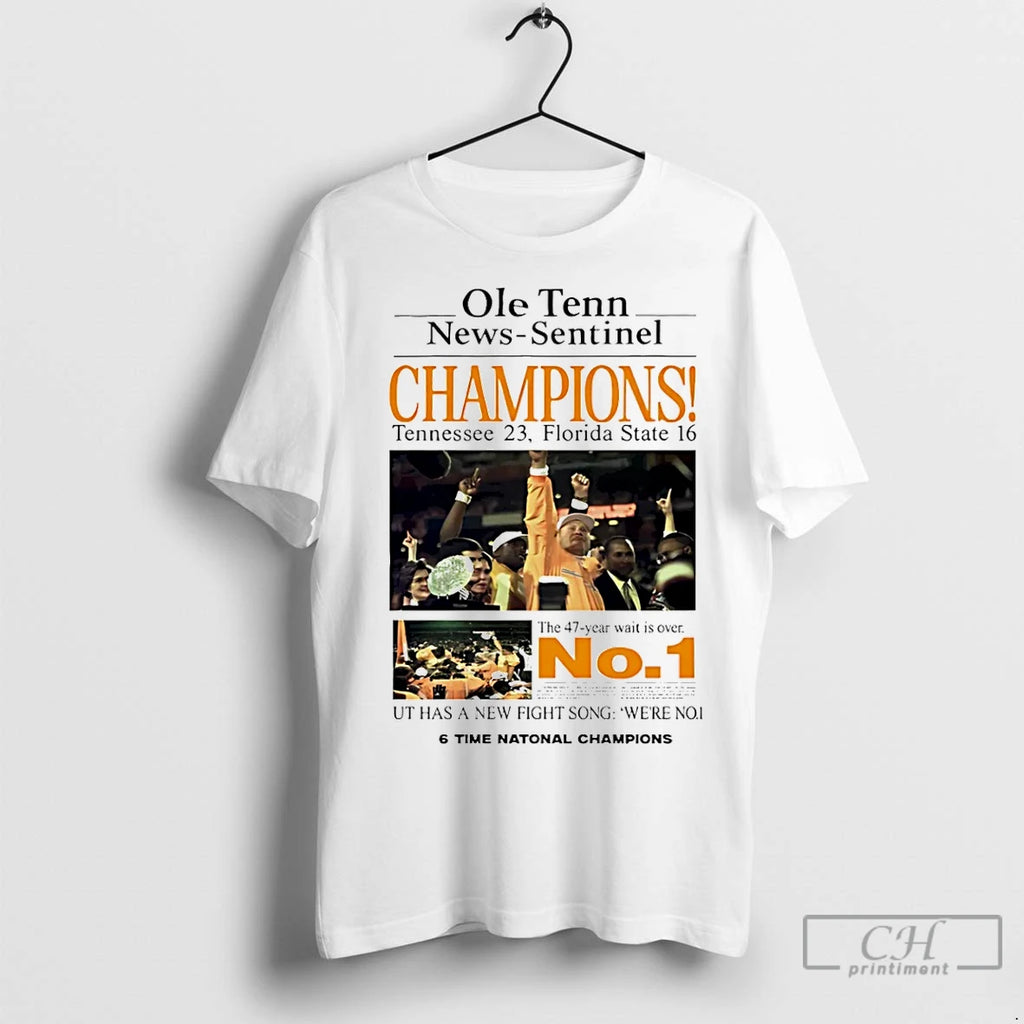 Premium Ole Tenn Sentinel Champions Tennessee 23 Florisa State 16 News
