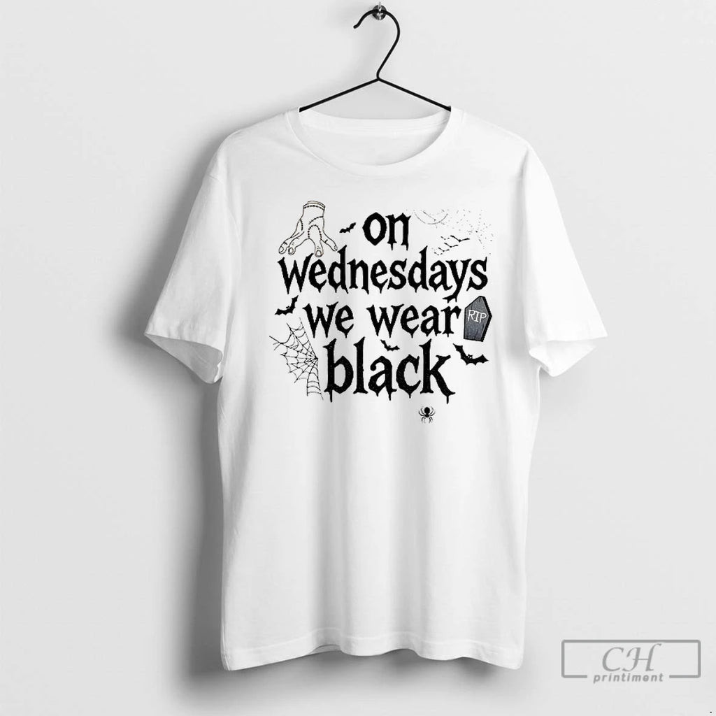 Premium On Wednesdays We Wear Black Addams Family Halloween