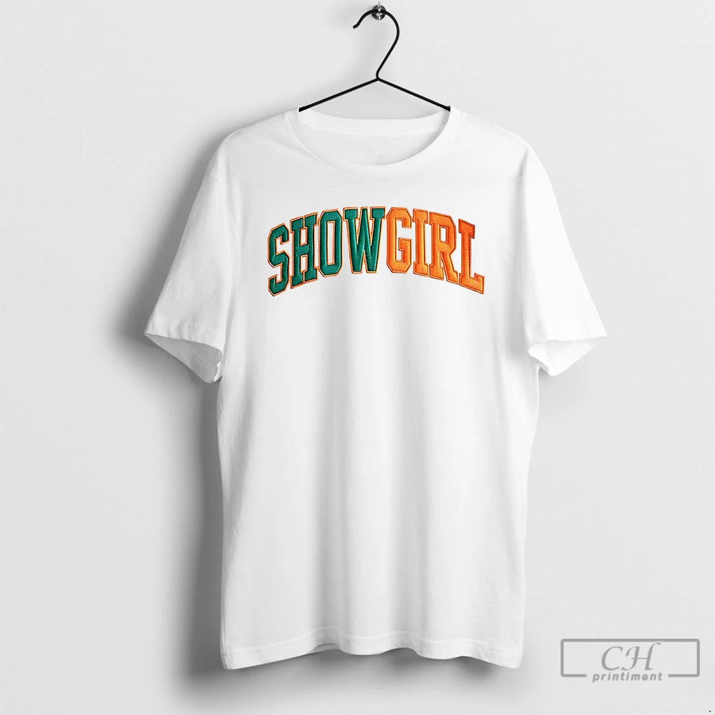Premium Orange Show Girl T Shirts