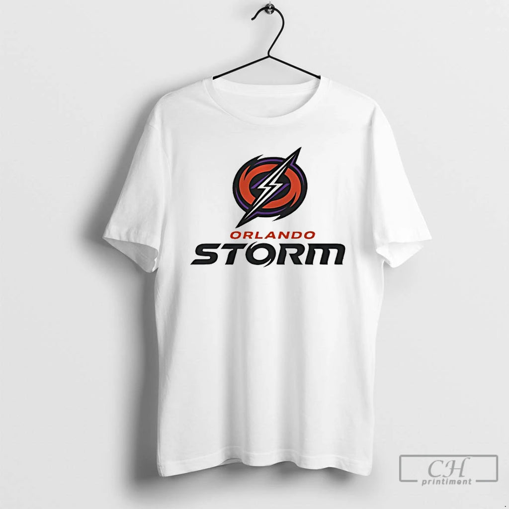Premium Orlando Storm Lockup Logo T Shirts