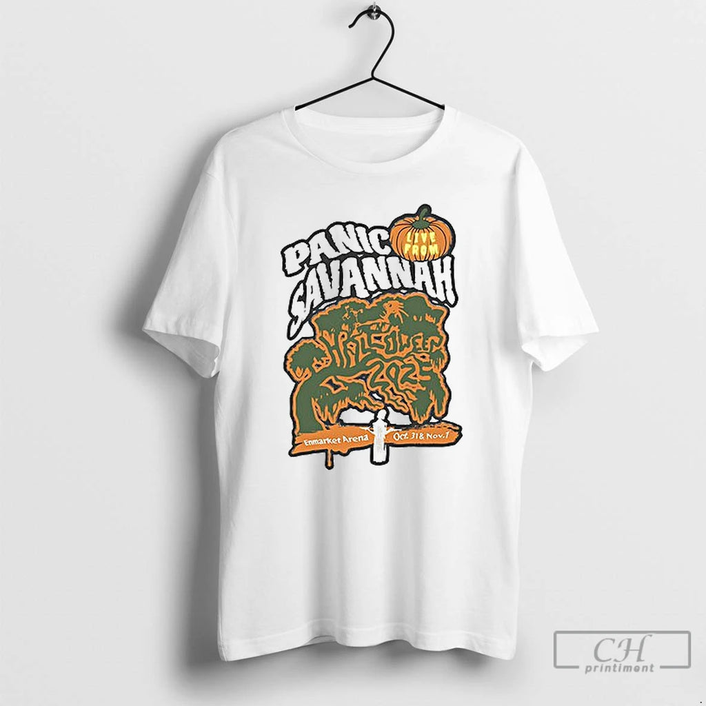 Premium Panic Savannah Enmarket Arena Halloween 2025 Ceramic Ceramic And Classic Dad Cap T Shirts