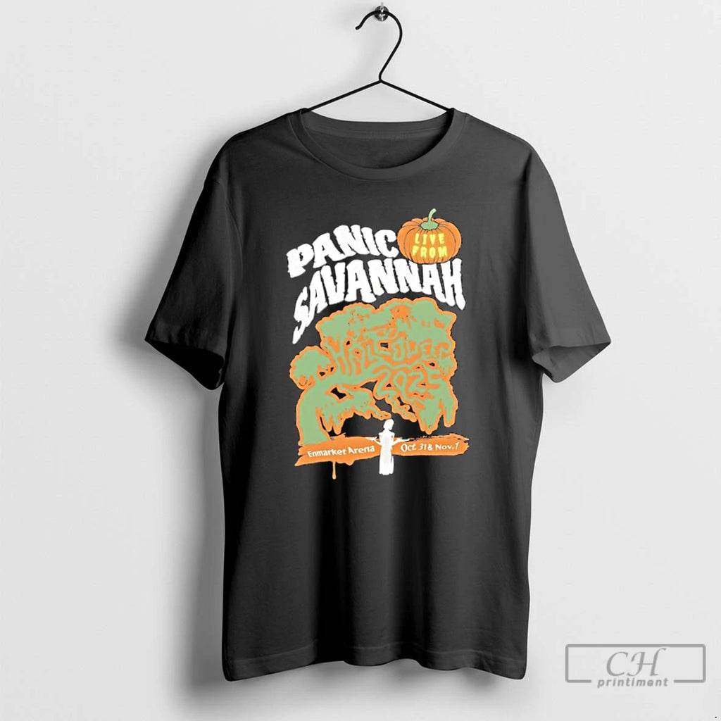 Premium Panic Savannah Live From Halloween 2025 T Shirts