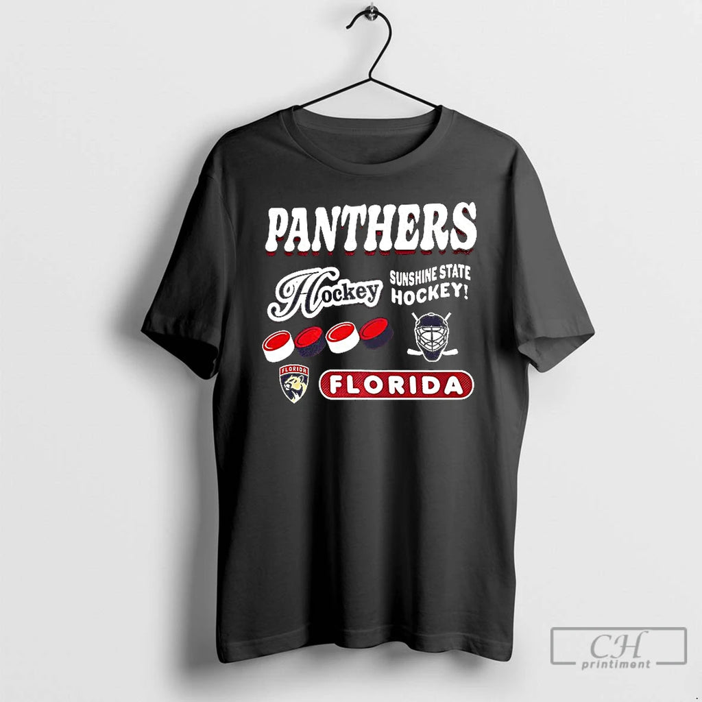 Premium Panthers Sunshine State Hockey Florida T Shirts