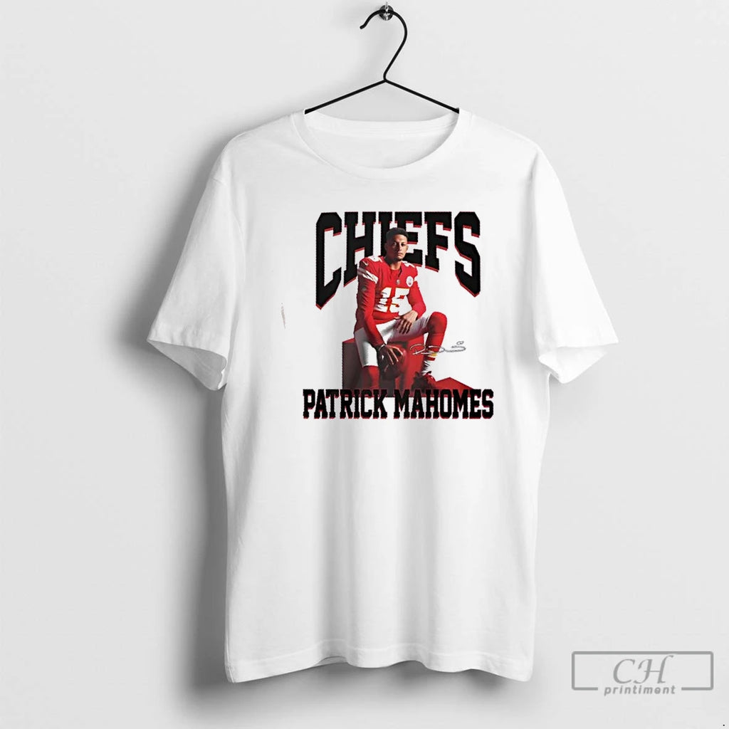 Premium Patrick Mahomes Kansas City Chiefs Football Graphic Signature T Shirts