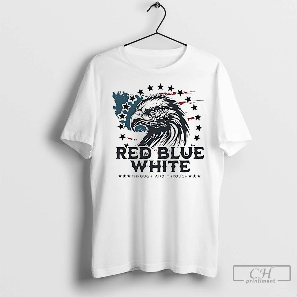 Premium Patriotic Eagle Red Blue White Through And Through