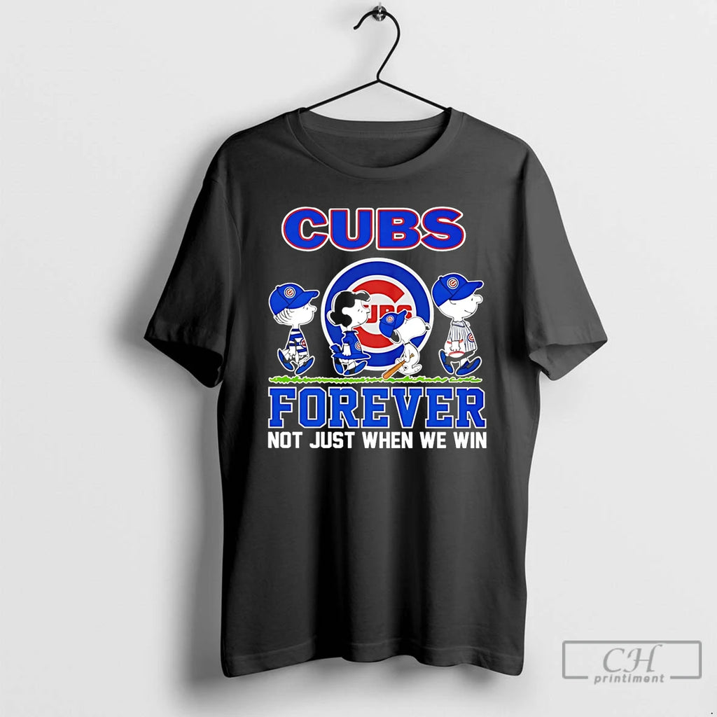 Premium Peanuts Characters X Chicago Cubs Forever Not Just When We Win T Shirts