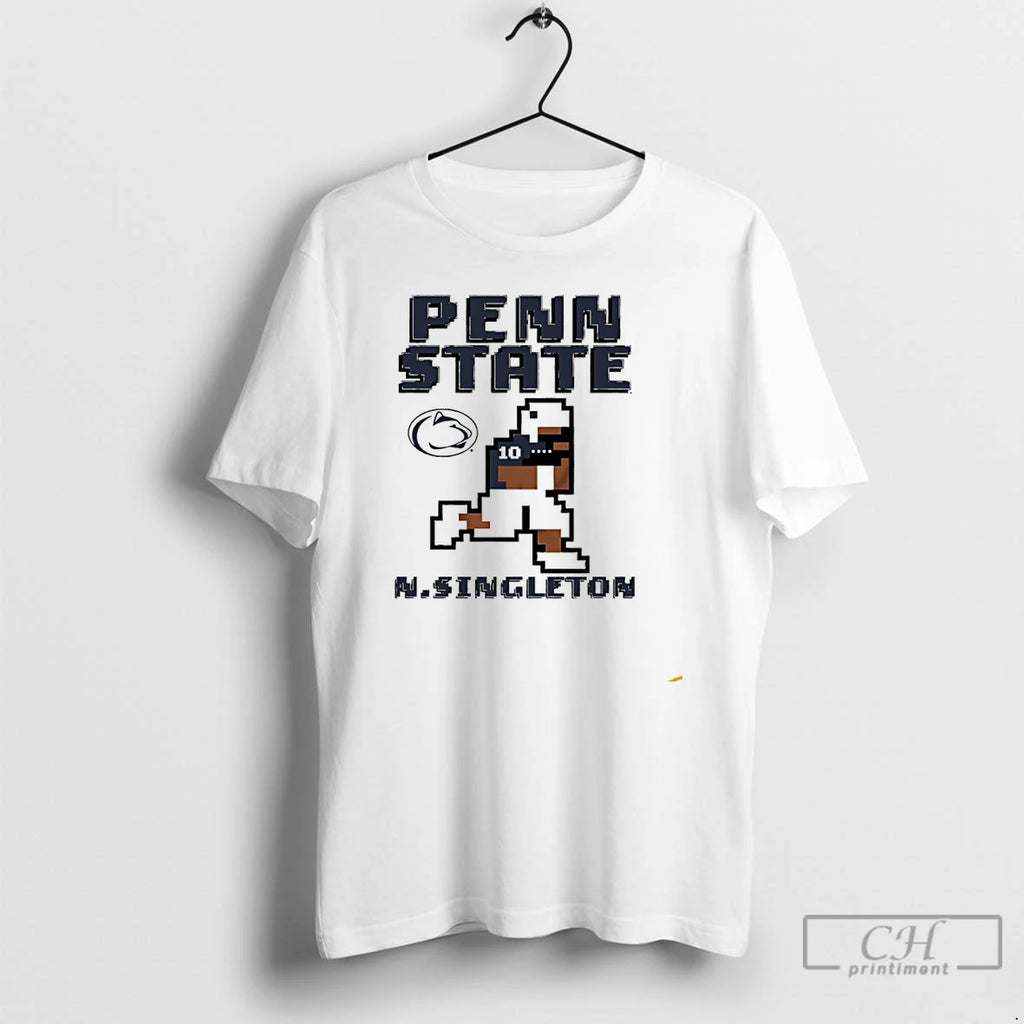 Premium Penn State Nittany Lions Football Nicholas Singleton Pixel T Shirts