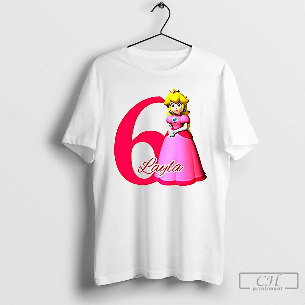 Premium Personalized Princess Birthday 6 Layla T Shirts