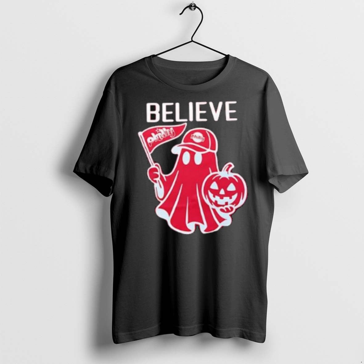 Premium Philadelphia Phillies Halloween Pumpkin Believe Philly Ghost T Shirts