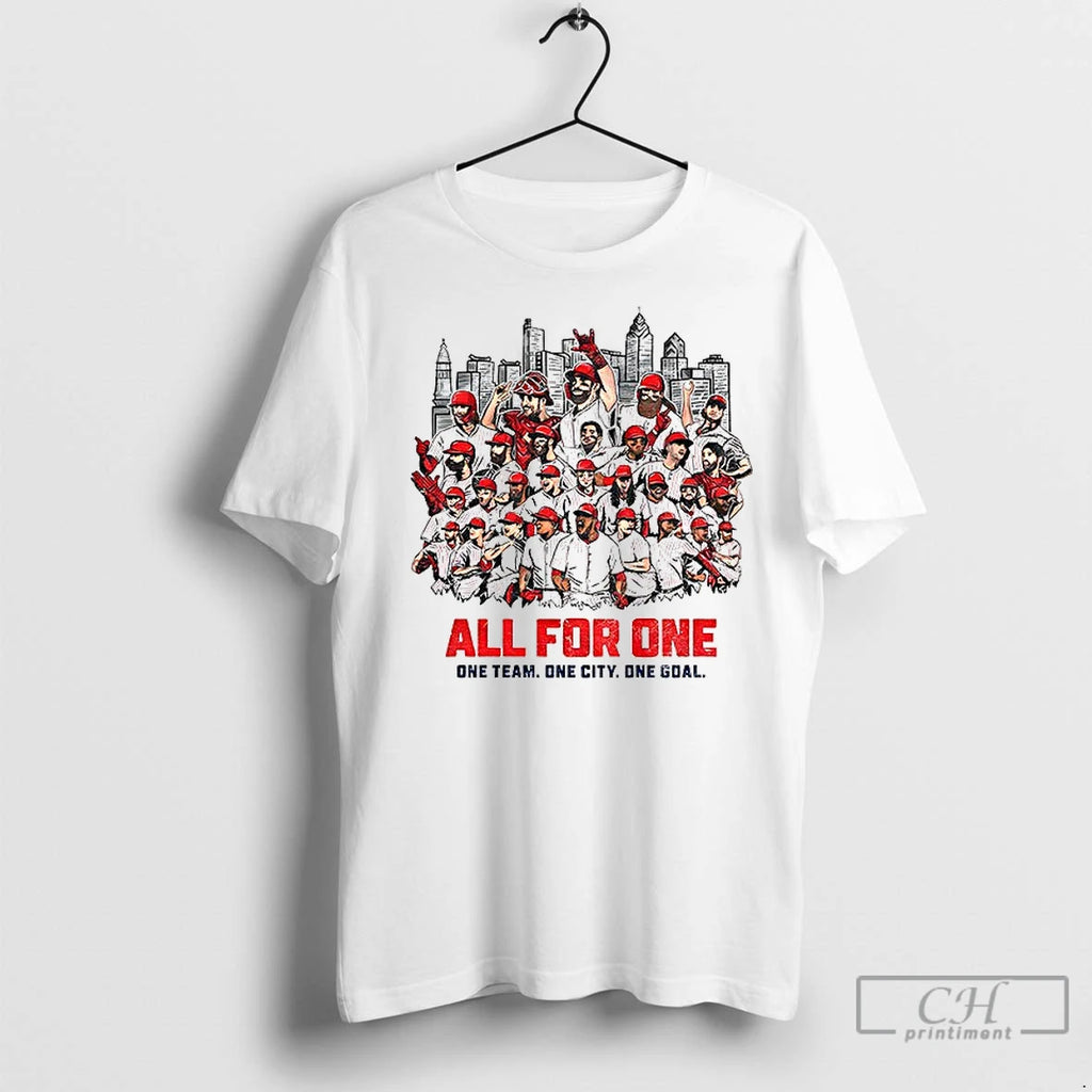 Premium Philadelphia Phillies Red October All For One One Team One City One Goakl