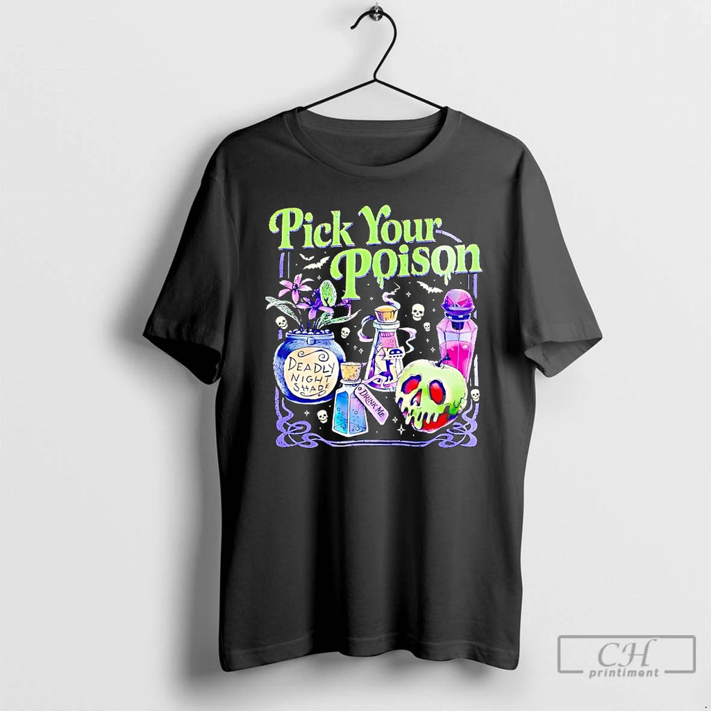 Premium Pick Your Poison Deadly Night Shade Halloween T Shirts