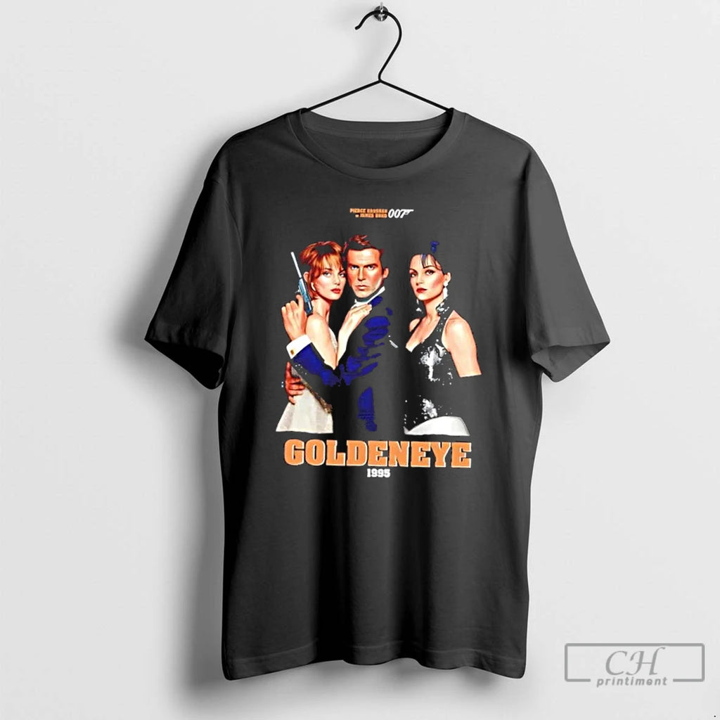 Premium Pierce Brosnan As James Bond 007 Goldeneye 1995 T Shirts
