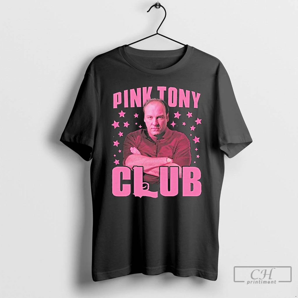 Premium Pink Tony Soprano Club Long Sleve T Shirts