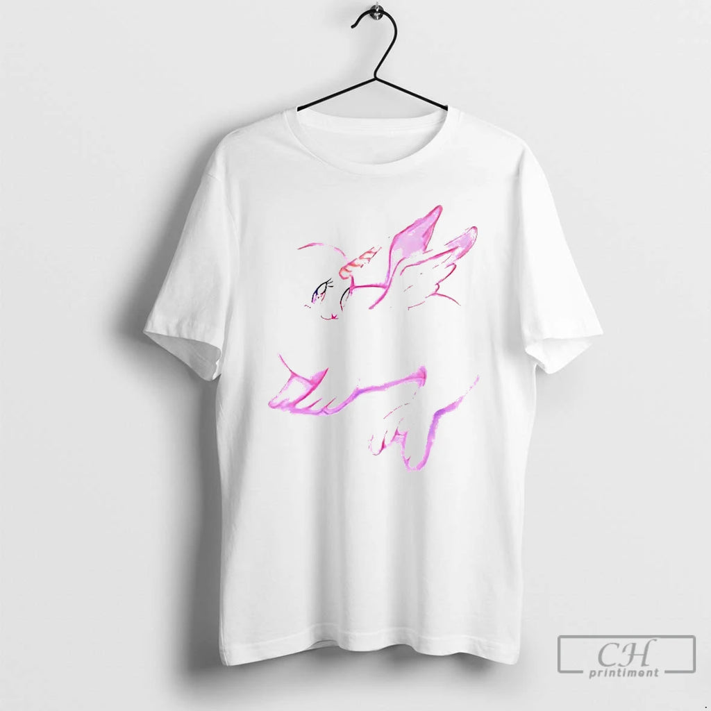 Premium Pink Seal With Unicorn Horn And Wings T Shirts