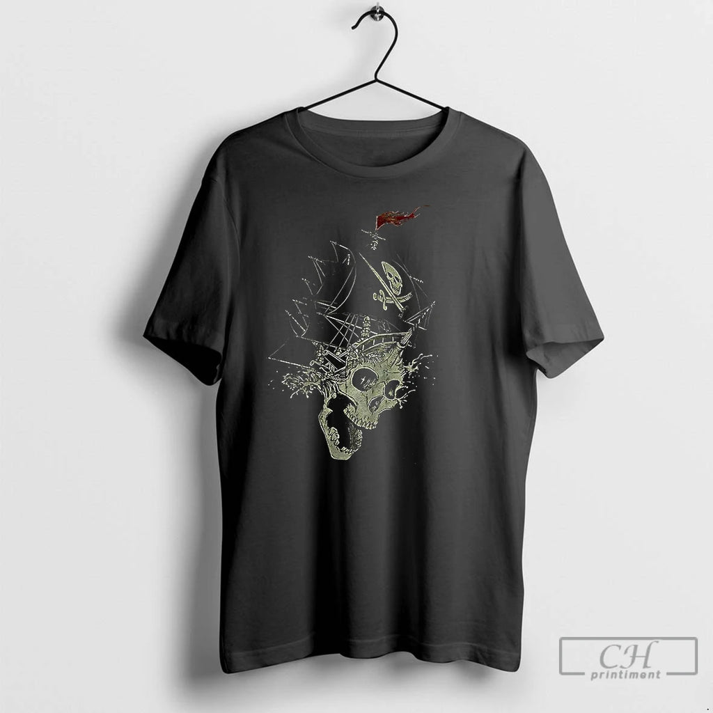 Premium Pirate Skull Ship Horror T Shirts