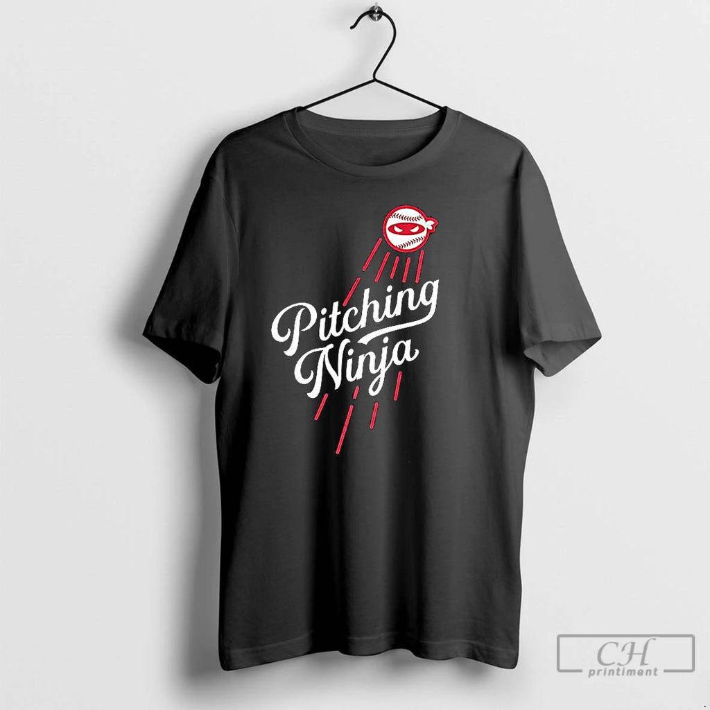 Premium Pitching Ninja Los Angeles Dodgers T Shirts