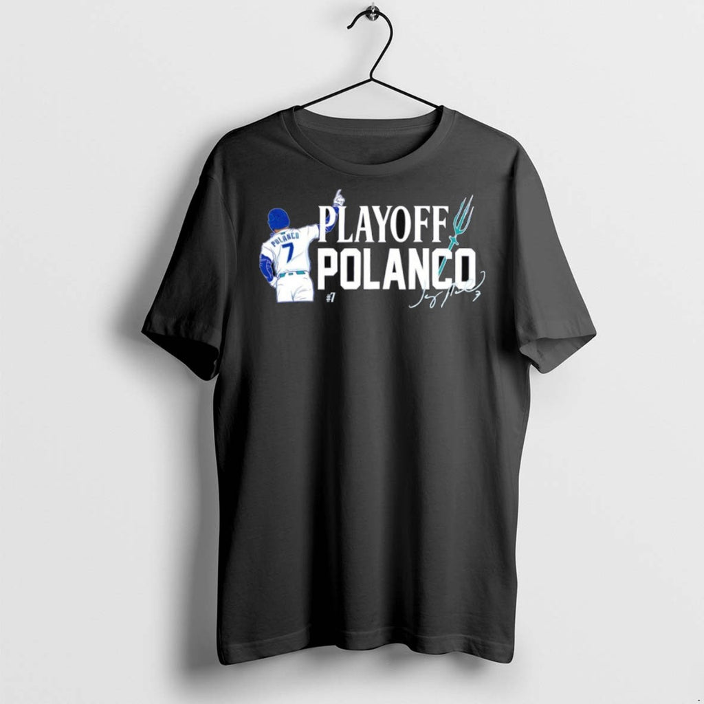 Premium Playoff Jorge Polanco 7 Seattle Mariners Baseball Signature T Shirts