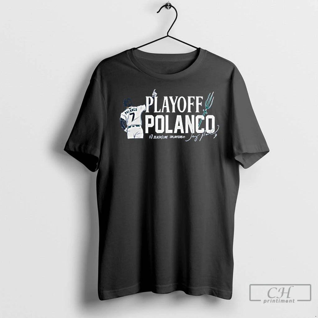 Premium Playoff Polanco Jorge Polanco Seattle Mariners Mlb Slash Line Signature