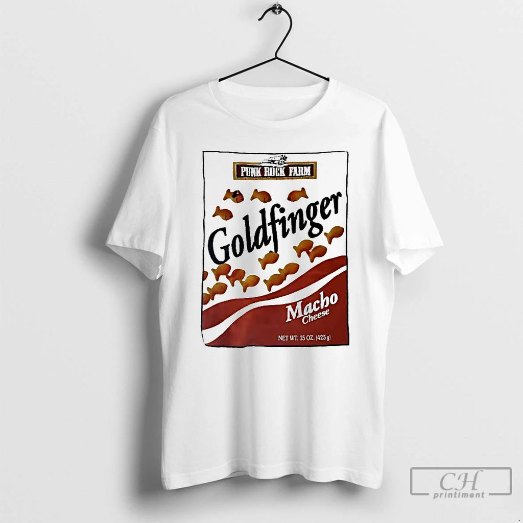 Premium Punk Rock Farm Goldfinger Macho Cheese T Shirts