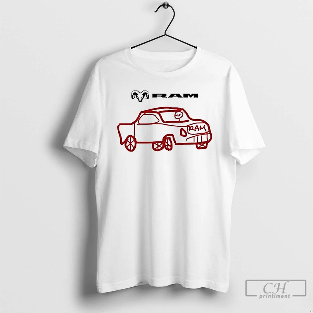 Premium Ram Trucks Cartoon Ornaments T Shirts