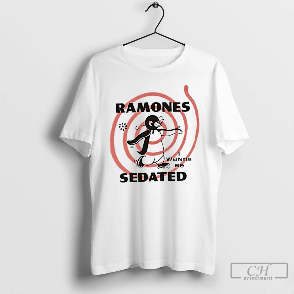 Premium Ramones Sedated I Wanna Be Sedated T Shirts