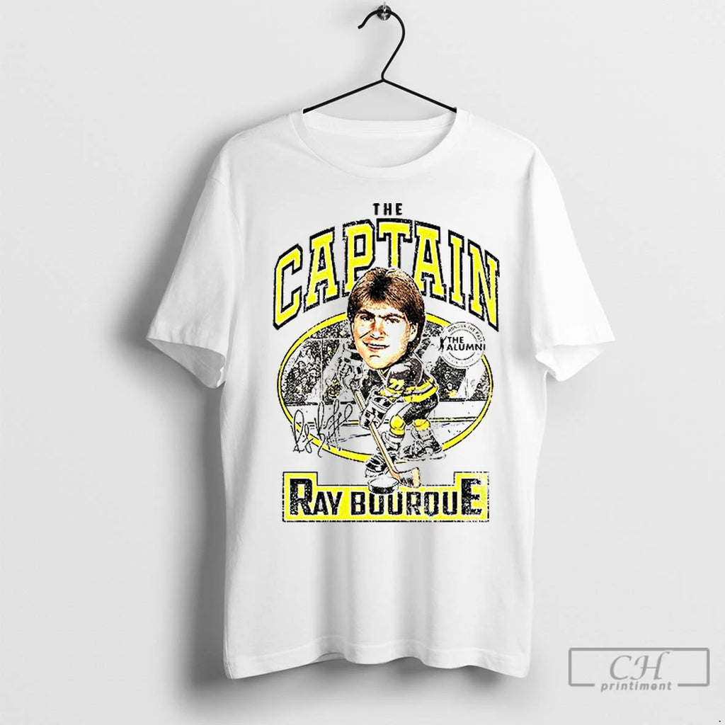 Premium Ray Bourque The Captain Boston Bruins Hockey Signature Vintage