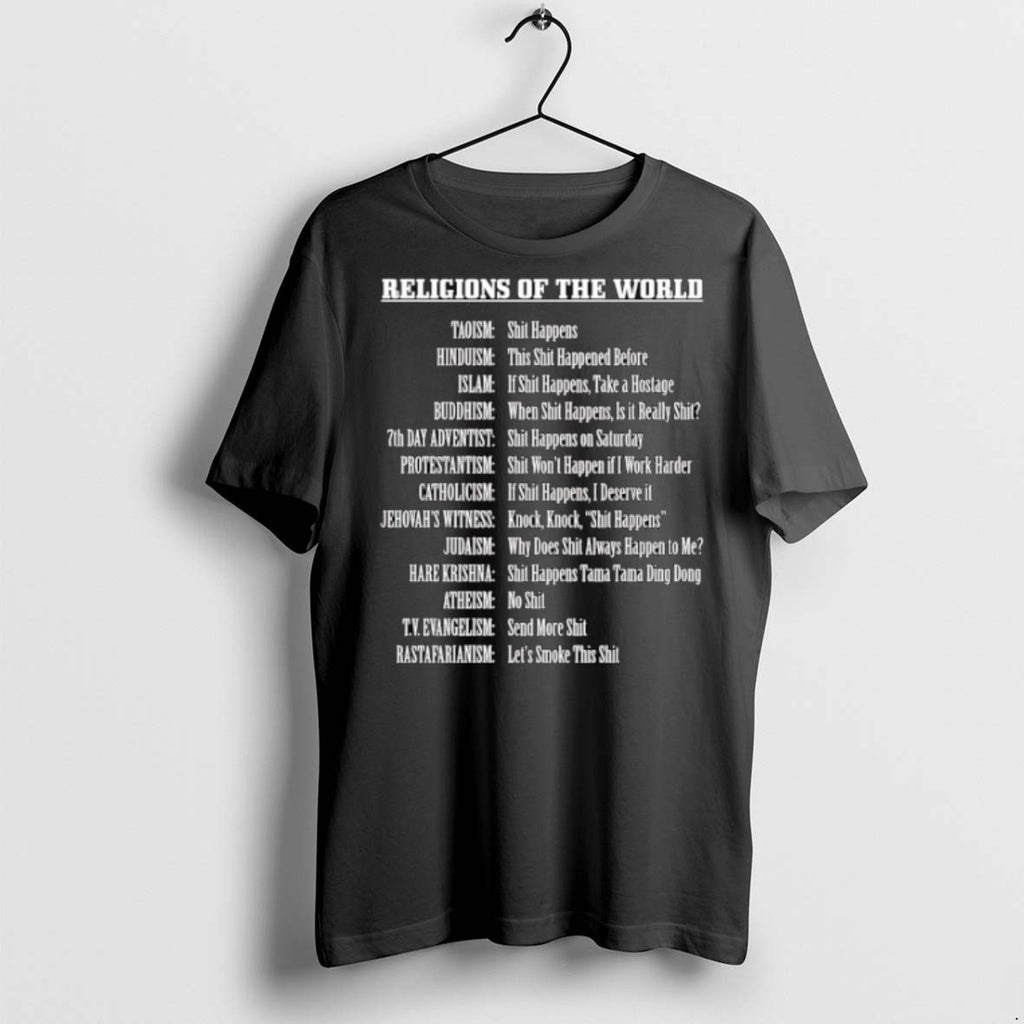 Premium Religions Of The World List T Shirts