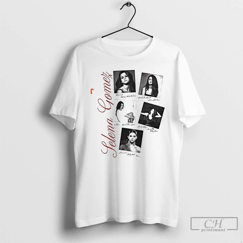 Premium Revival Polaroid Selena Gomez T Shirts