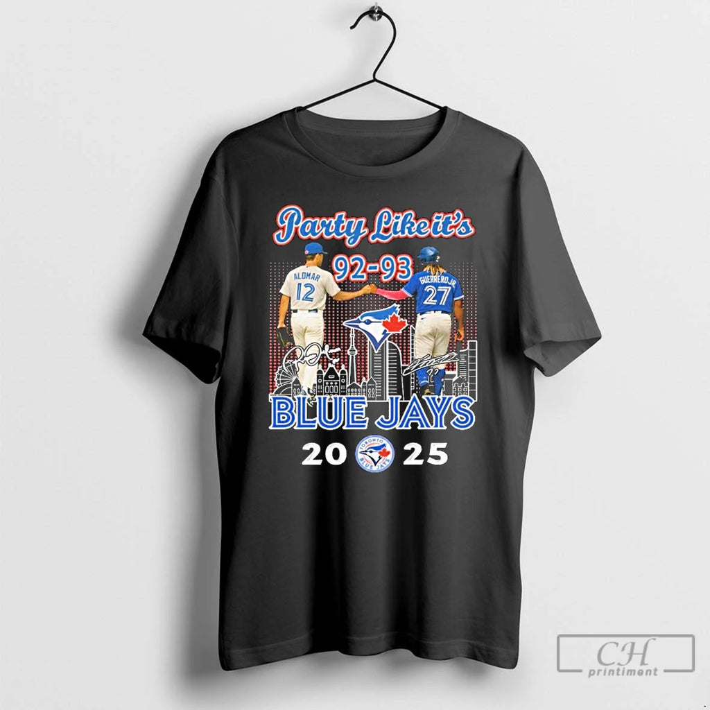 Premium Roberto Alomar And Vladimir Guerrero Jr Toronto Blue Jays Party Like Its Season 92