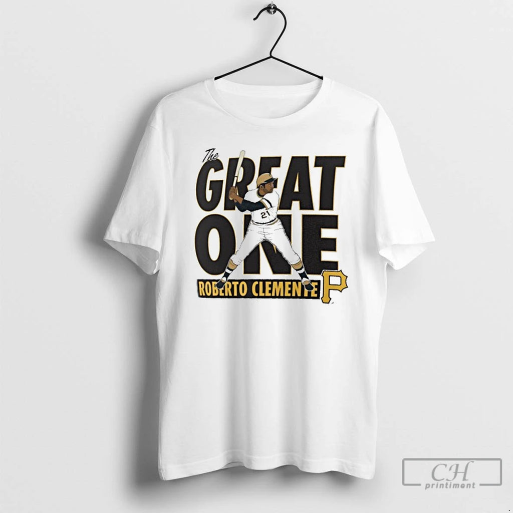 Premium Roberto Clemente Pittsburgh Pirates The Great One Player T Shirts