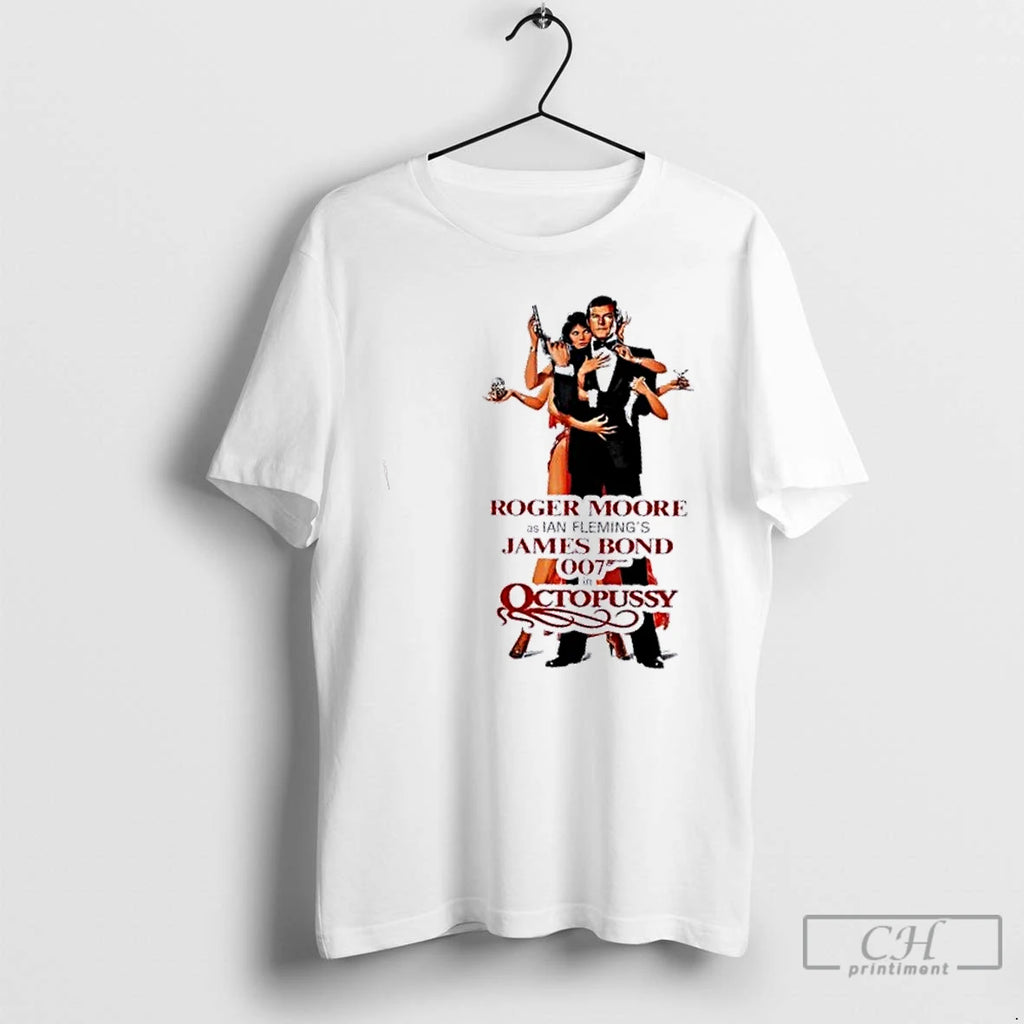 Premium Roger Moore As Ian Flemings James Bond 007 In Octopussy T Shirts