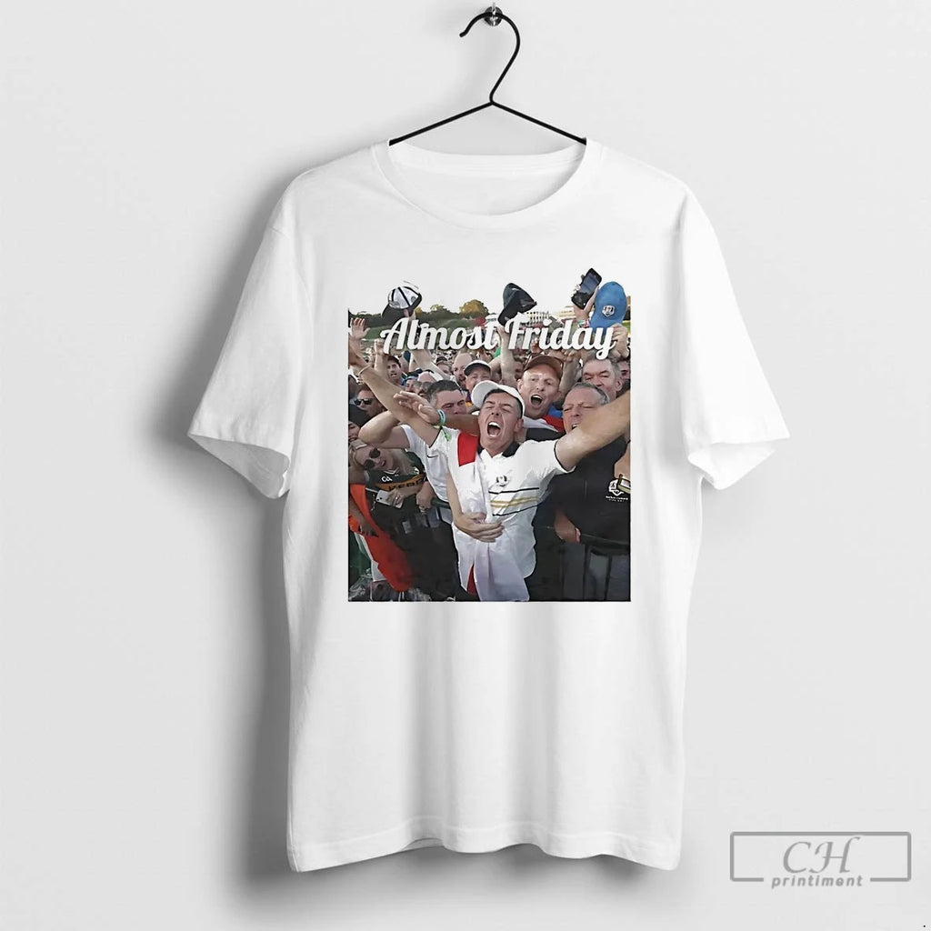 Premium Rory Mcilroy Celebration 2025 Ryder Cup T Shirts