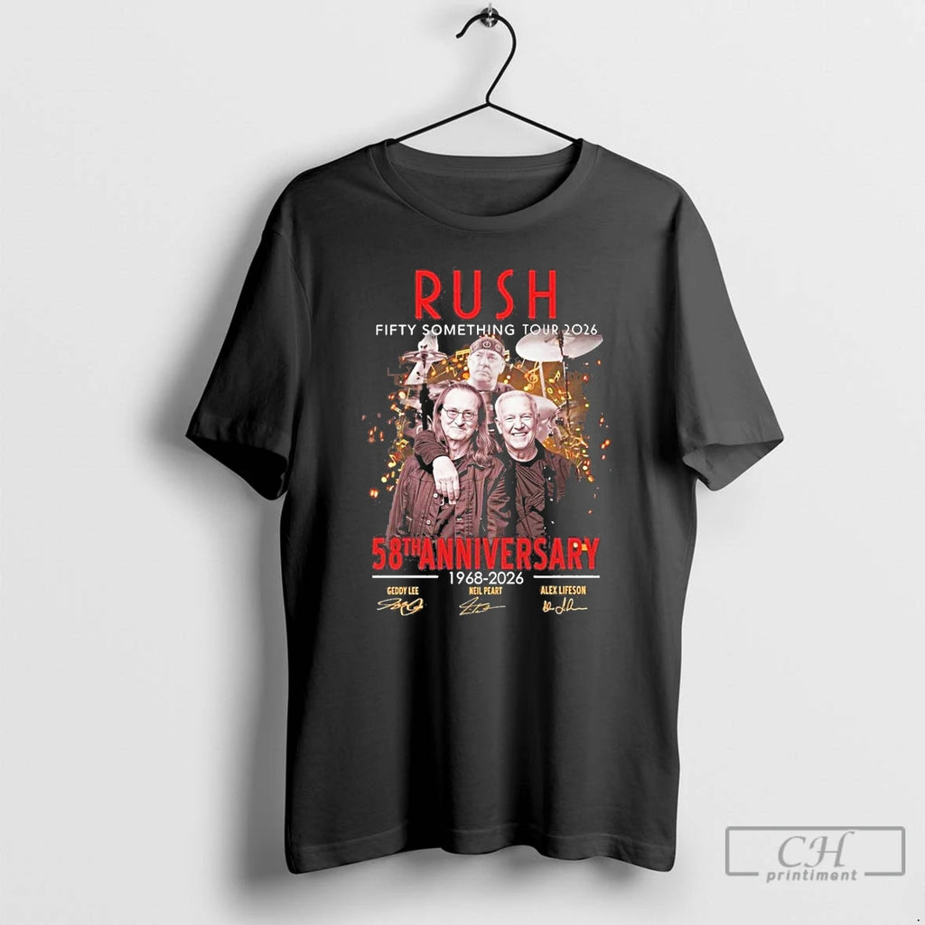 Premium Rush Fifty Something Tour 2025 Celebrating 58th Anniversary Since 1968 T Shirts