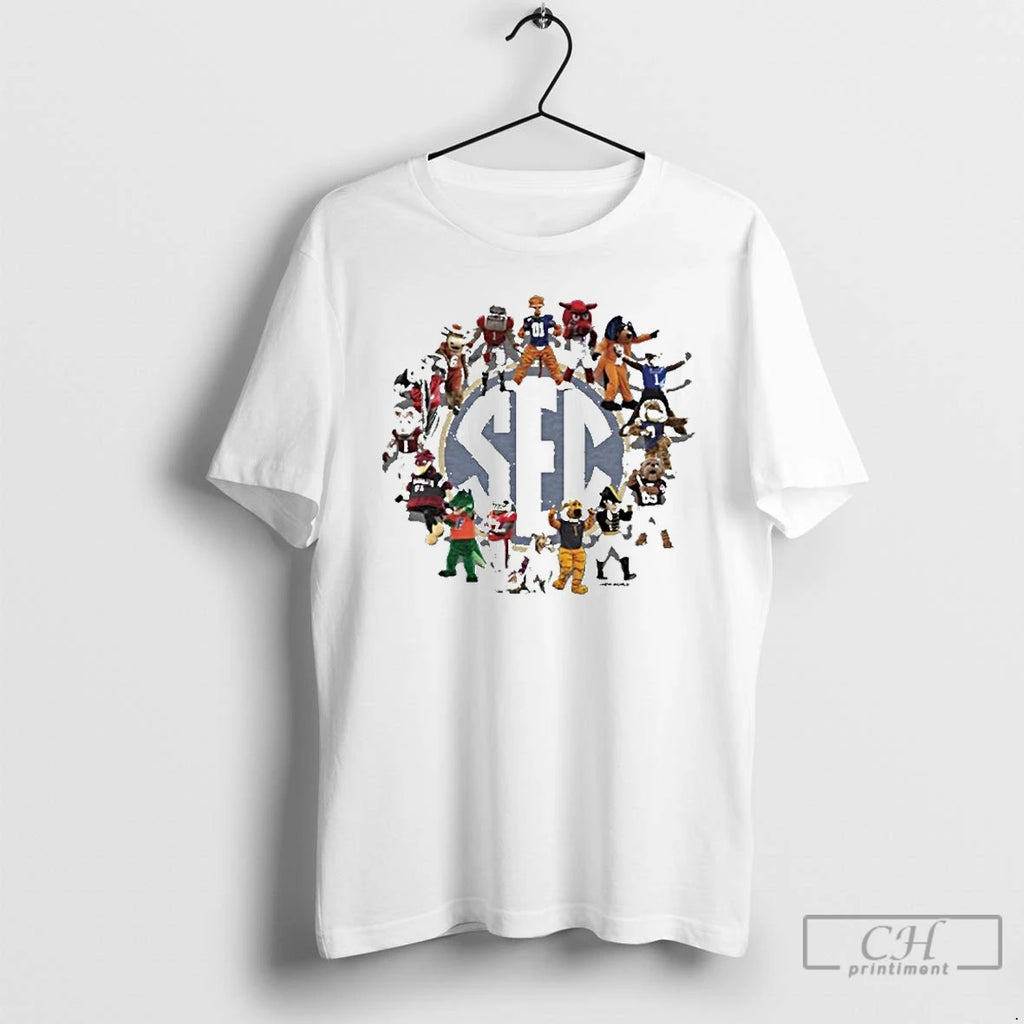 Premium Sec Sidelines Mascot 2025 T Shirts