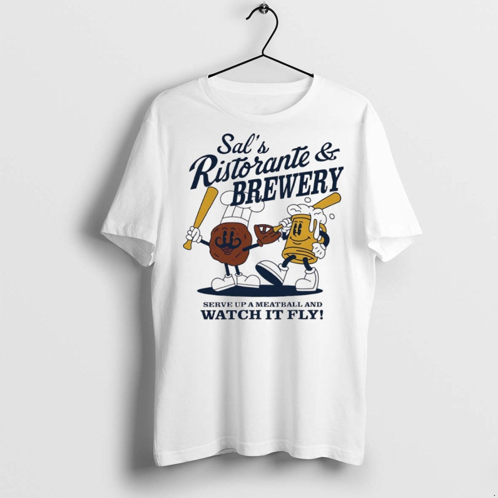 Premium Sal Frelick Milwaukee Brewers Sals Ristorante And Brewery Superstar Cartoon T Shirts