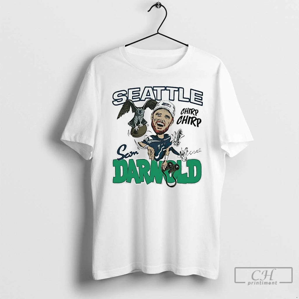 Premium Sam Darnold Superstar Seahawks Chirp Chirp T Shirts