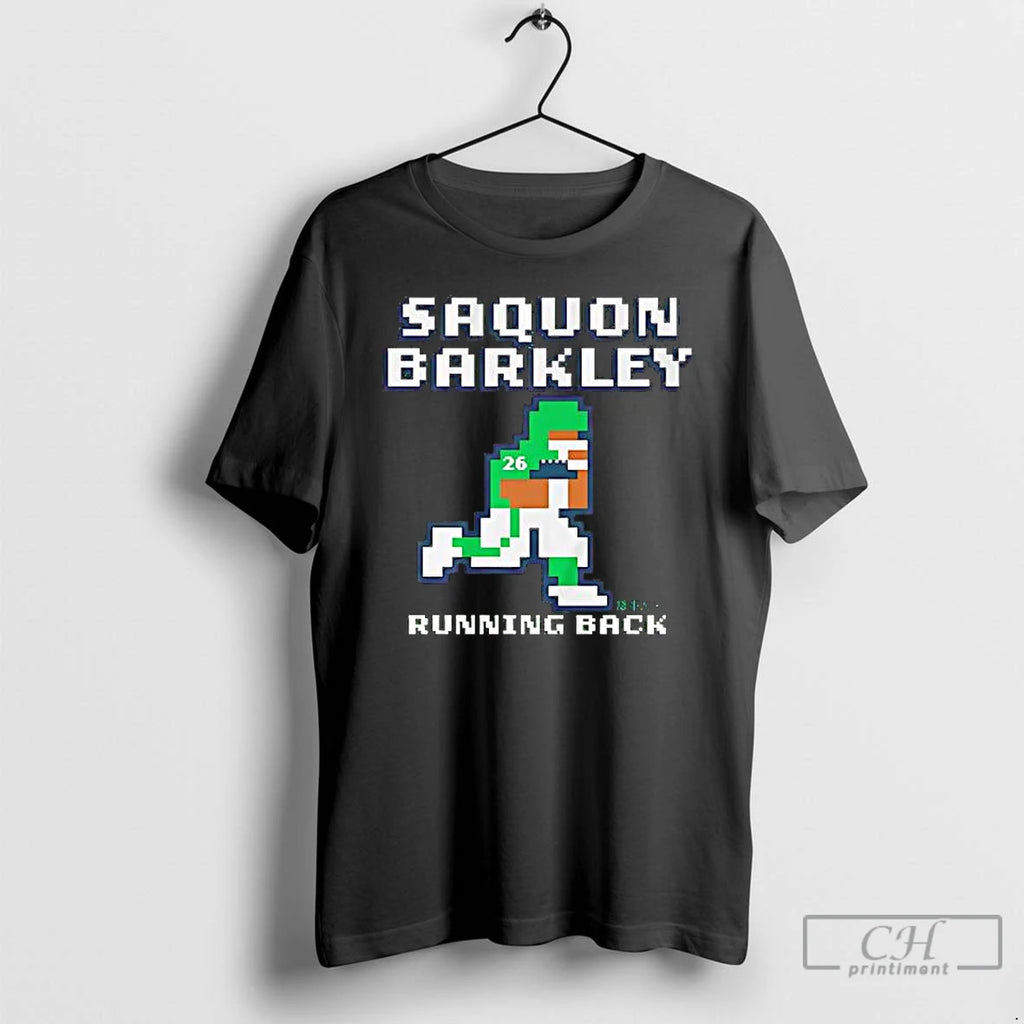 Premium Saquon Barkley Retro Baller Running Back Graphic T Shirts