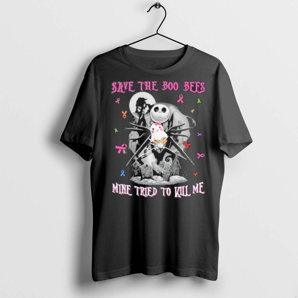 Premium Save The Boo Bees Mine Tried To Kill Me Halloween T Shirts