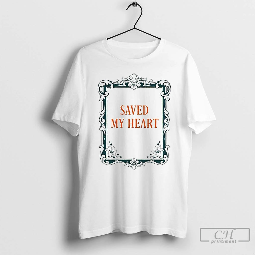 Premium Saved My Heart Ornaments T Shirts
