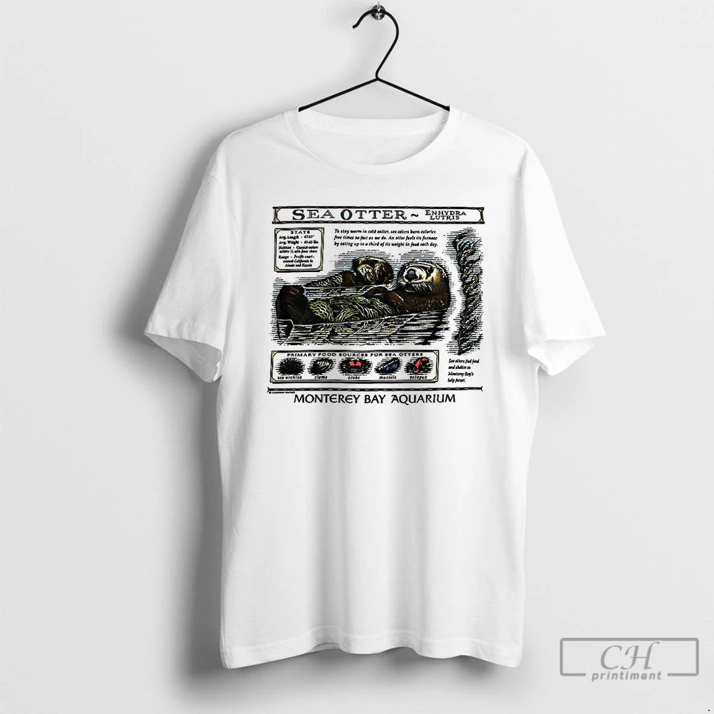 Premium Sea Otter Monterey Bay Aquarium T Shirts
