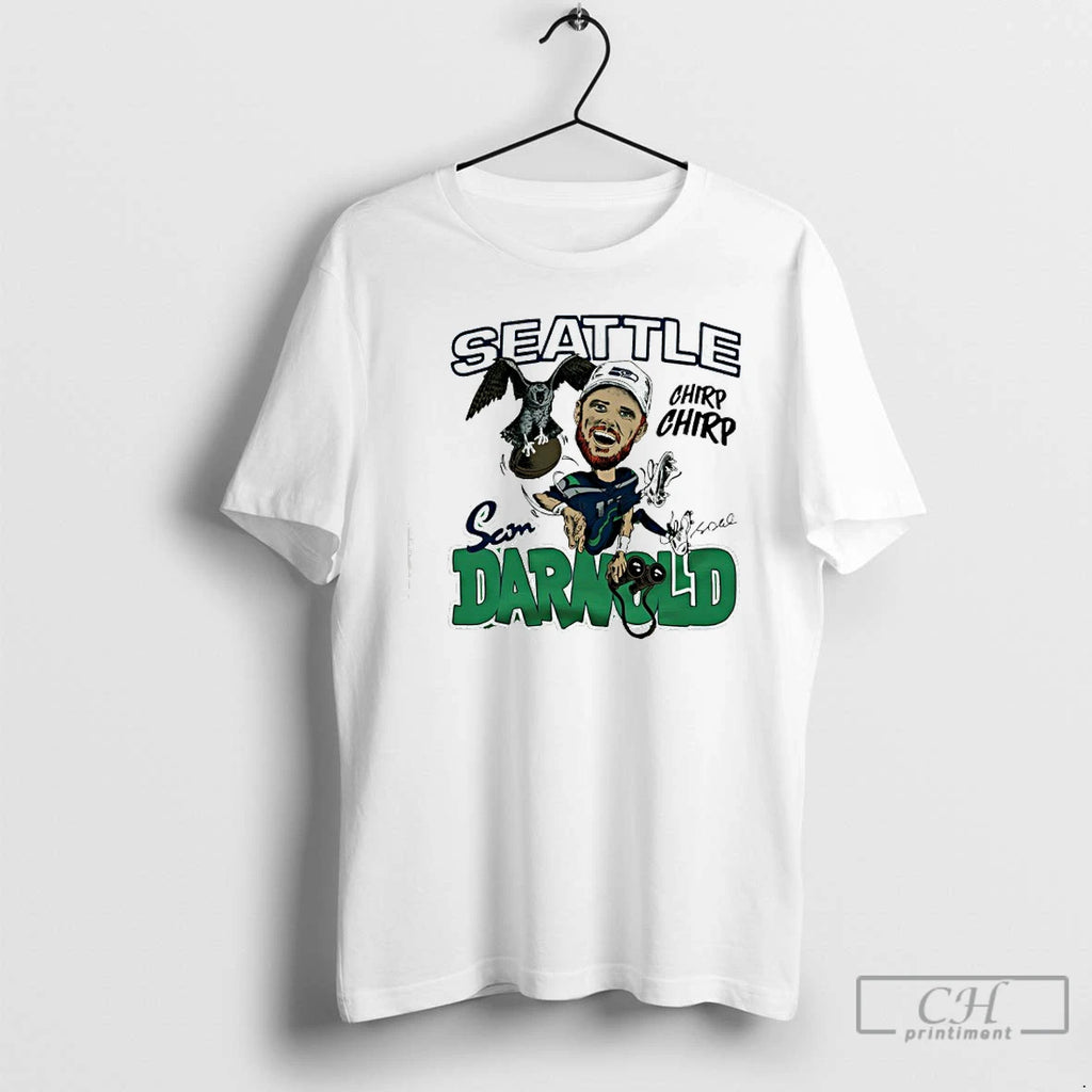 Premium Seahawks Sam Darnold Signature Chirp Chirp T Shirts