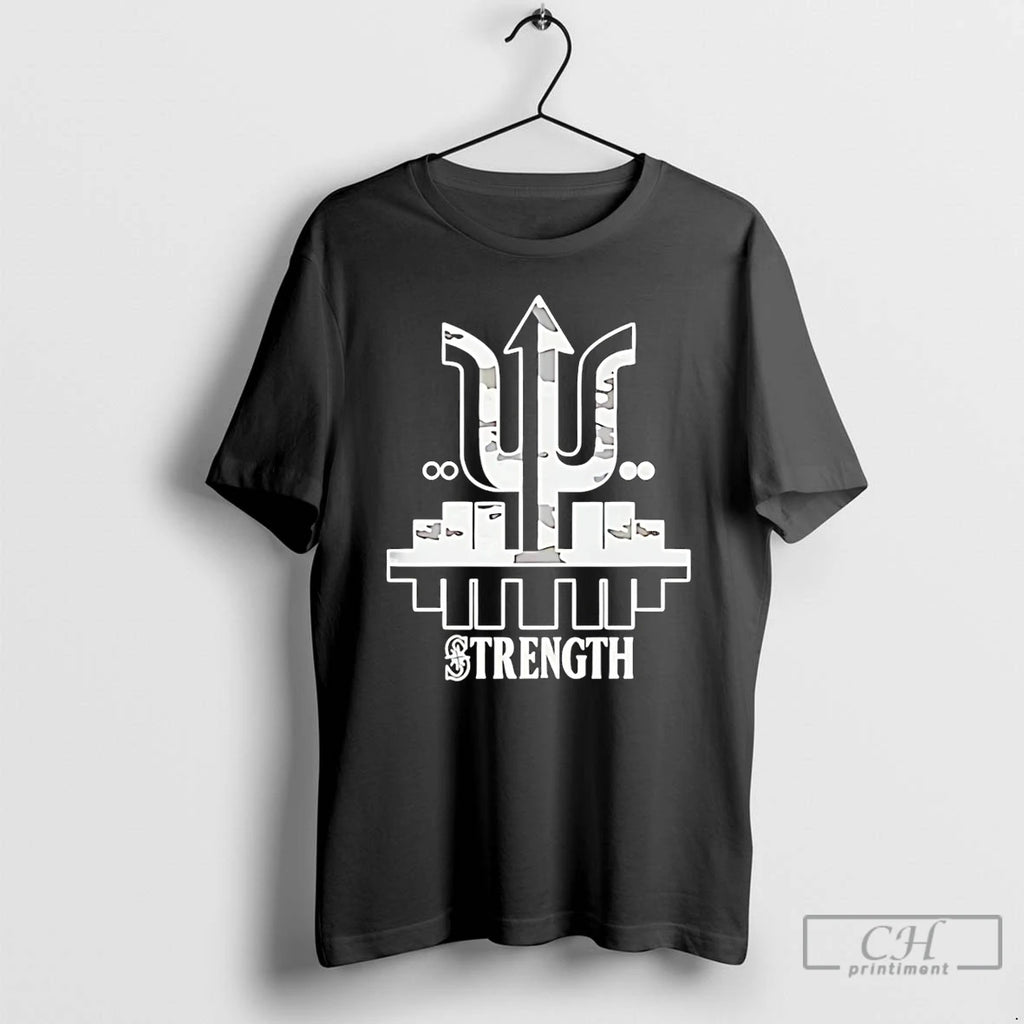 Premium Seattle Mariners Cal Raleigh Wearing Strength T Shirts