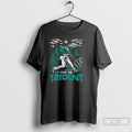 Premium Seattle Mariners Baseball Fear The Trident Skeleton Throwing Ball T Shirts