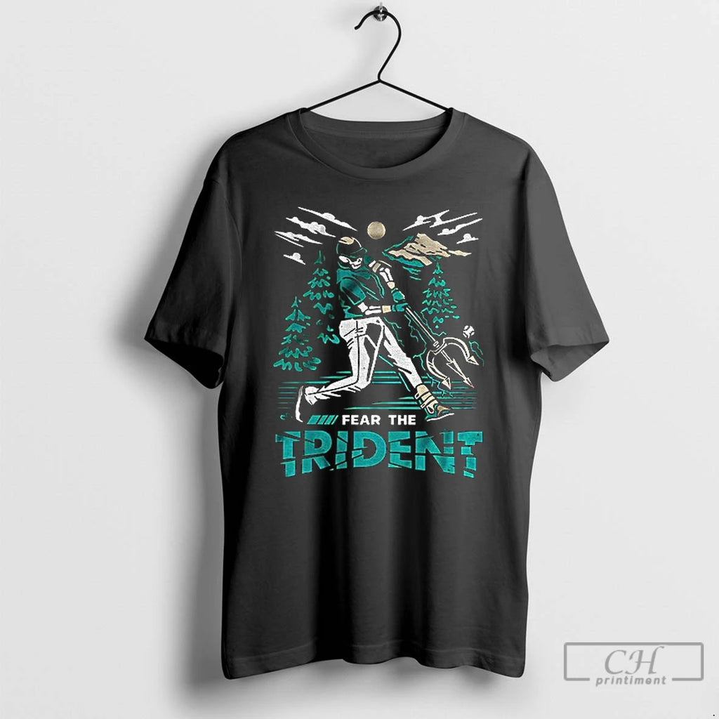 Premium Seattle Mariners Skeleton Fear The Trident T Shirts