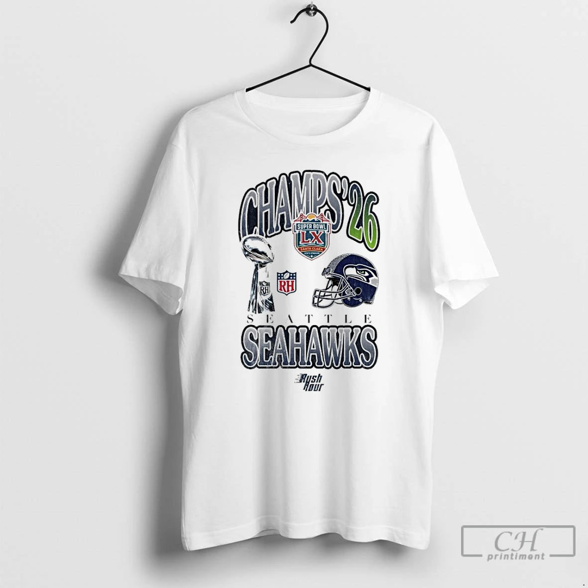 Premium Seattle Seahawks Champs 2026 Santa Clara Helmet